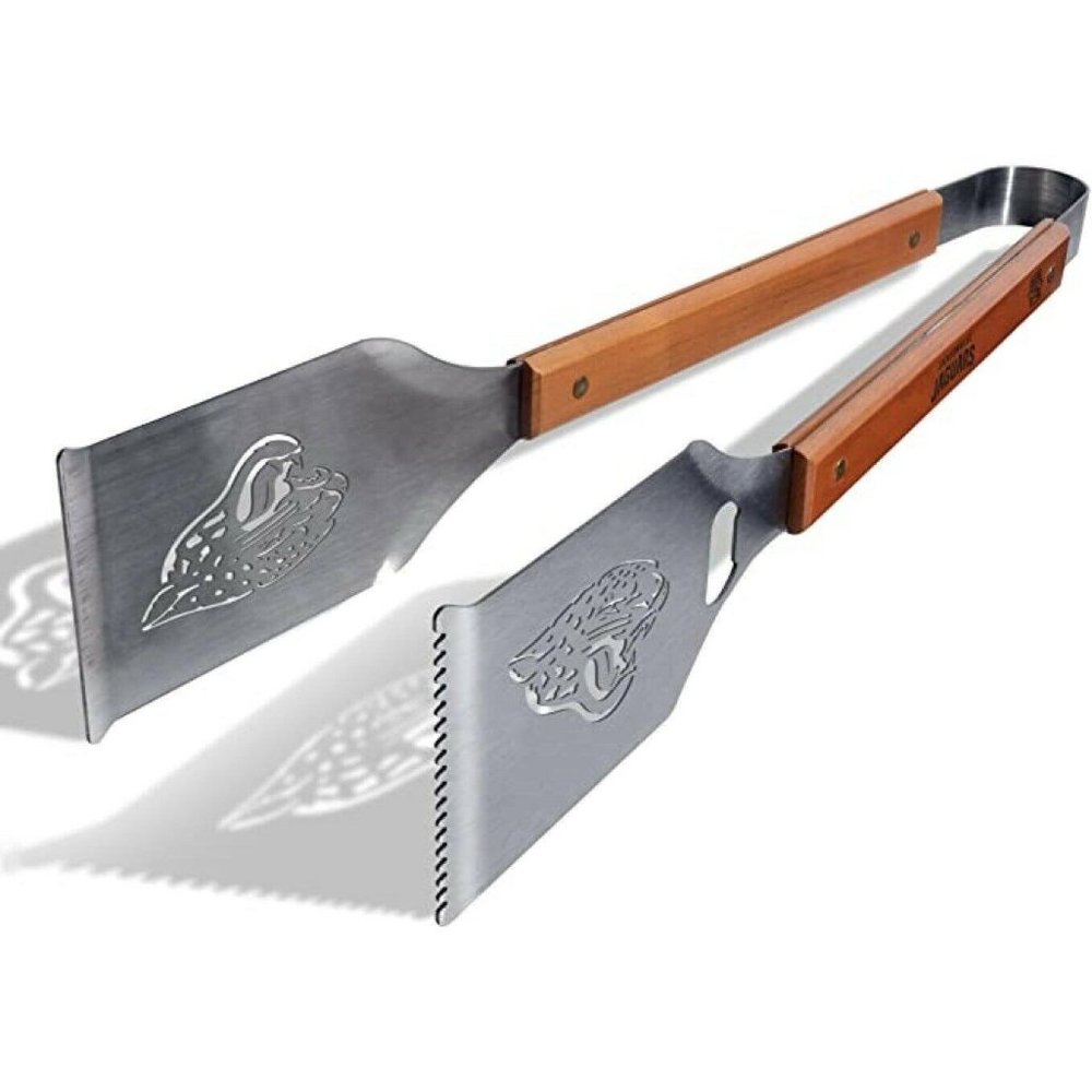 Jacksonville Jaguars NFL Grill Tongs 18'' Stainless Steel Laser Cut BBQ Tongs‎